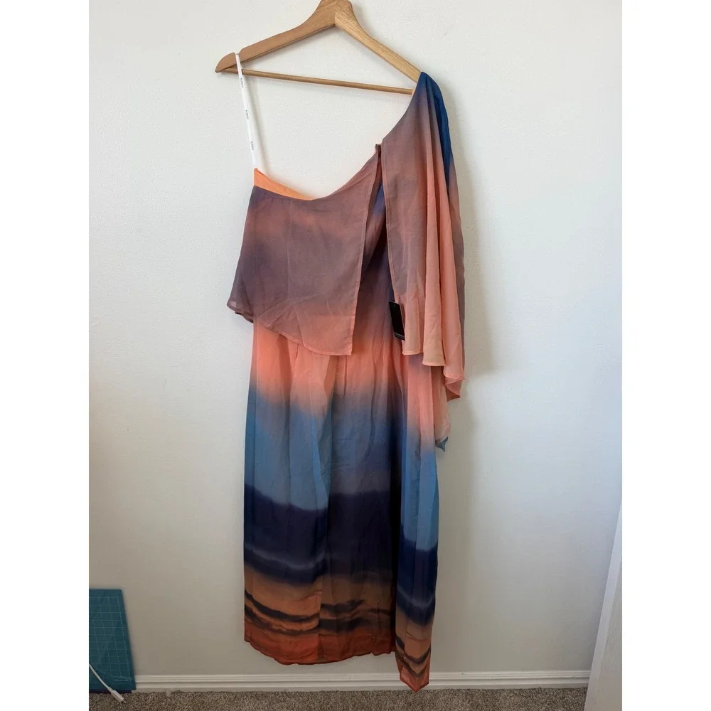 ELOQUII Printed Cape Maxi Dress – Women's Size 14 – NWT - Picture 6 of 6